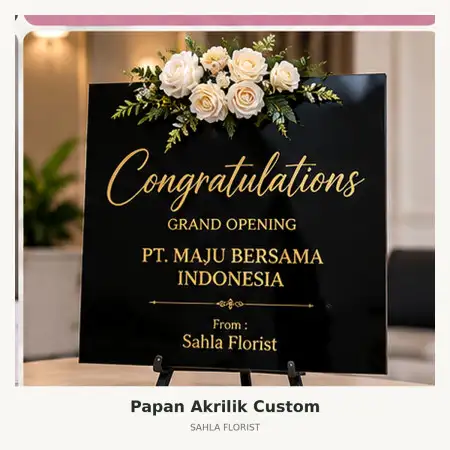Papan Bunga Akrilik Grand Galaxy City